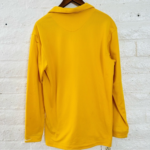Nike Golf Long Sleeve Polo Sphere React Mens M Yellow - Picture 9 of 10